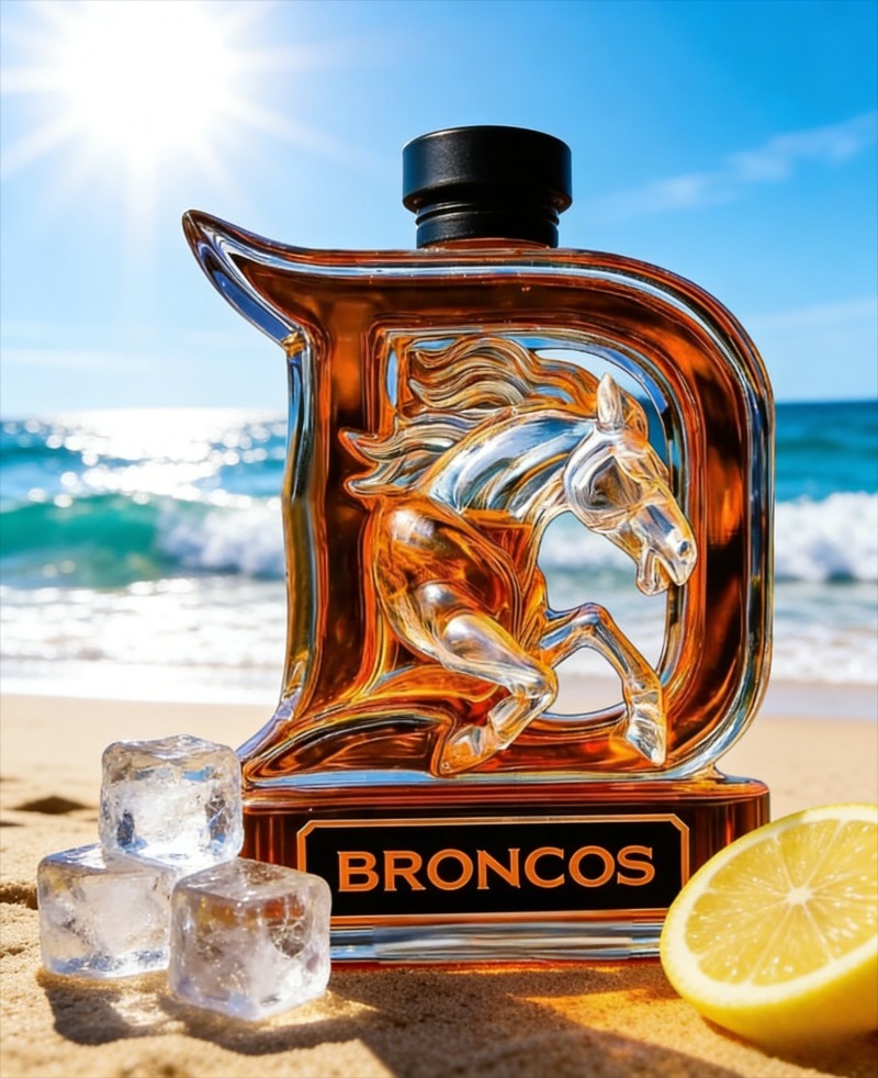 Glass Decanter Whiskey - Novelty 3D Horse Design Glass Decanter,