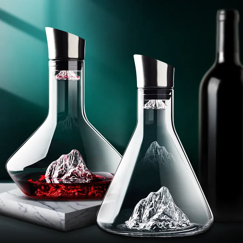 Glass Decanter Whiskey - 1500ML Whiskey Decanter Wine Decanter Lead-free