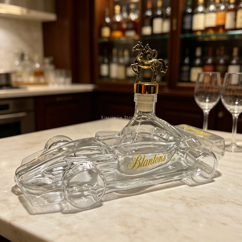 Glass Decanter Whiskey - Race Car Shaped Glass Liquor Decanter